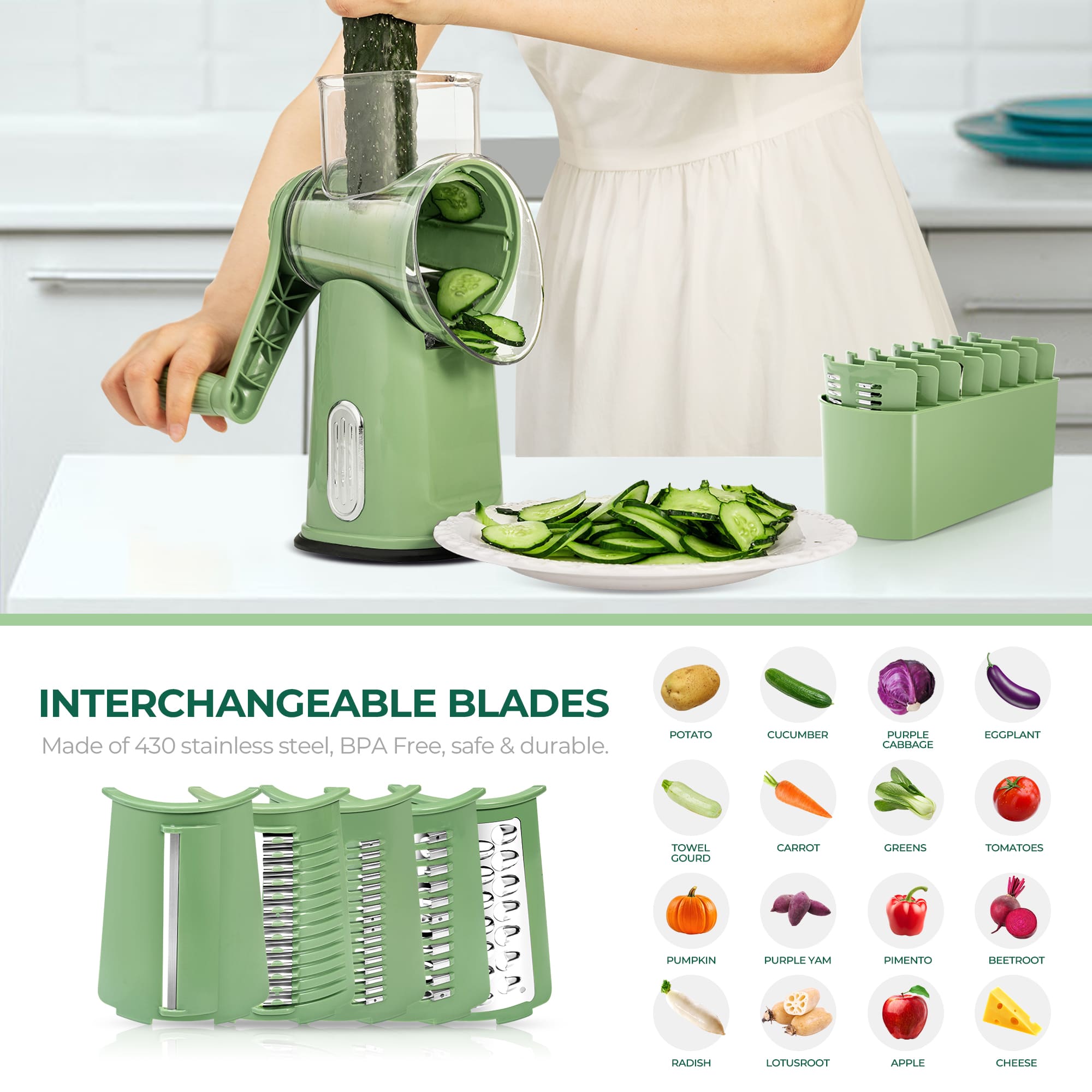 Vegetable slicer and grater product detail