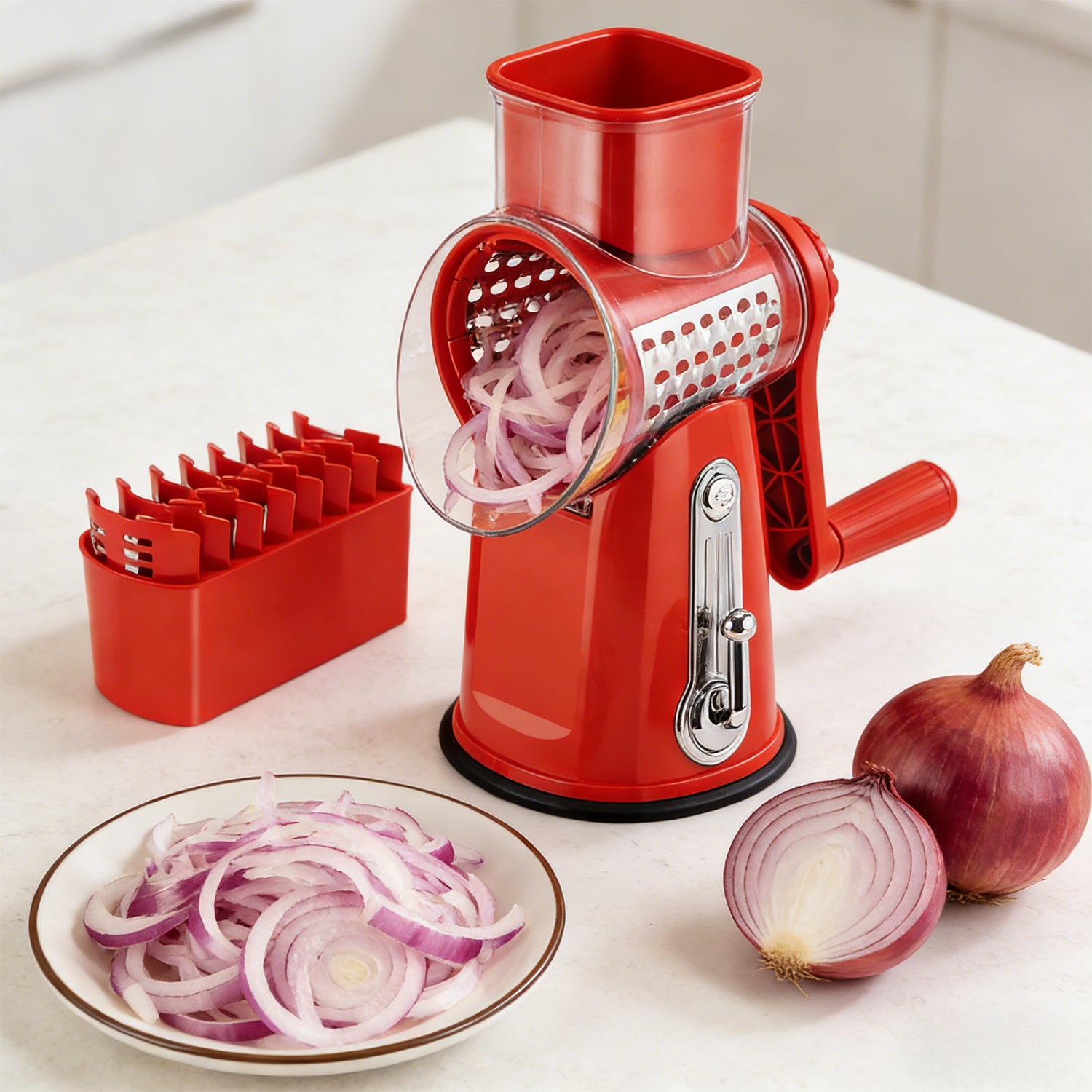 Red LS1070 vegetable slicer and grater