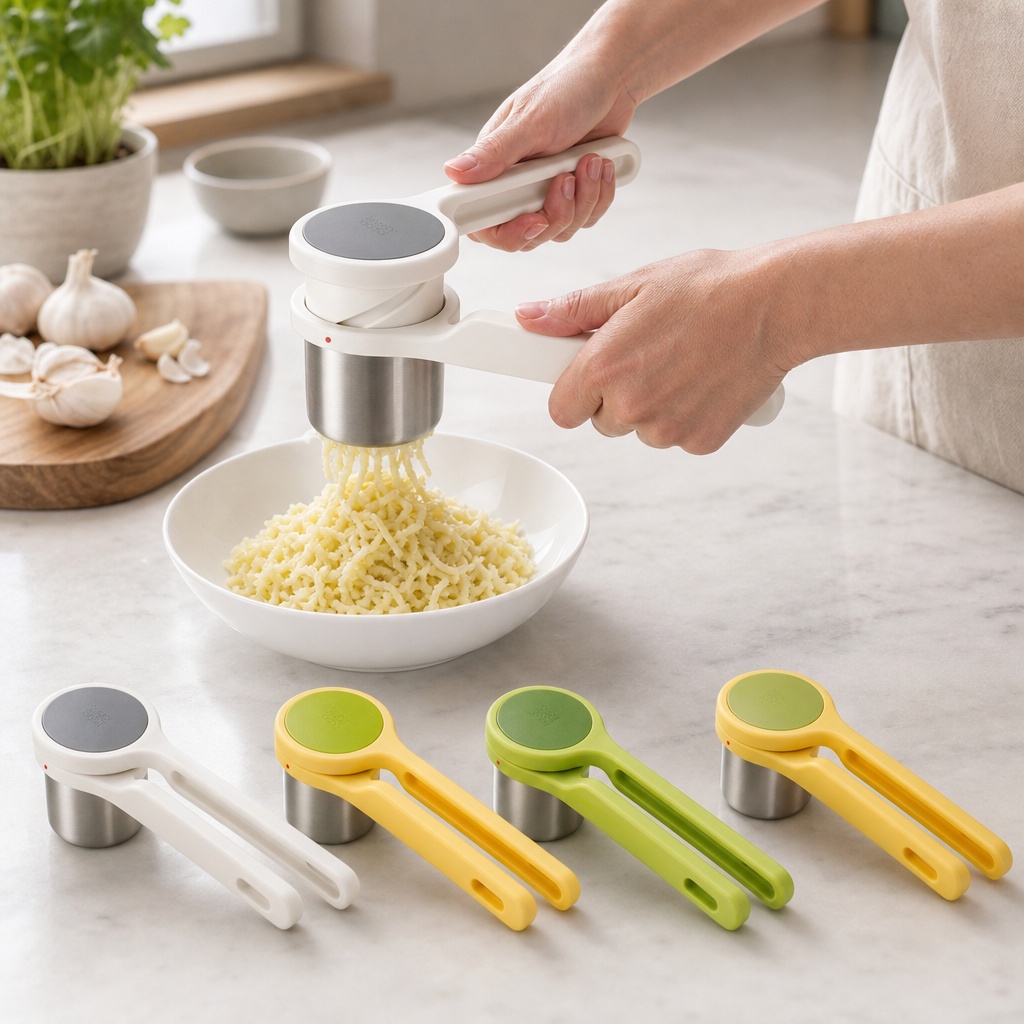 Helix 3-piece Gadget Set with ricer, garlic press and citrus juicer